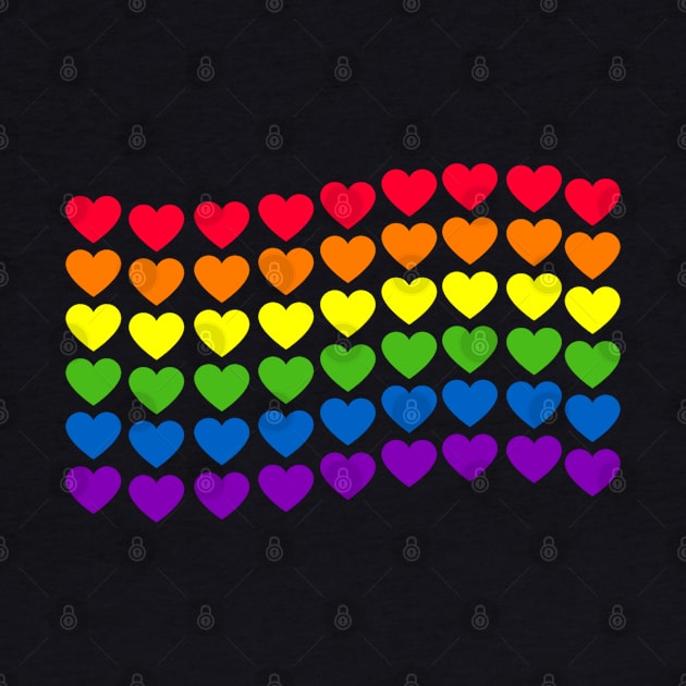 LGBTQ Hearts Flag by MajorCompany